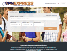 Tablet Screenshot of epn.hotelplanner.com