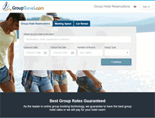 Tablet Screenshot of grouptravel.hotelplanner.com