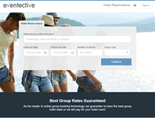 Tablet Screenshot of eventective.hotelplanner.com