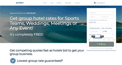 Desktop Screenshot of findgroupdeals.hotelplanner.com