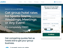 Tablet Screenshot of findgroupdeals.hotelplanner.com