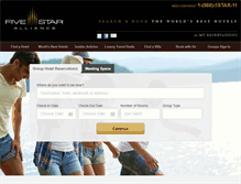 Tablet Screenshot of fivestar.hotelplanner.com